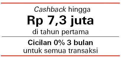 Kartu Kredit HSBC Platinum Cash Back, kartu kredit yang memberikan Anda cash back 25% untuk semua transaksi di restoran, supermarket dan transaksi online ditambah dengan cash back hingga 3% untuk semua transaksi Anda. Selain itu, semua transaksi Anda bisa dicicil mulai dari Rp 50 ribuan per bulan.